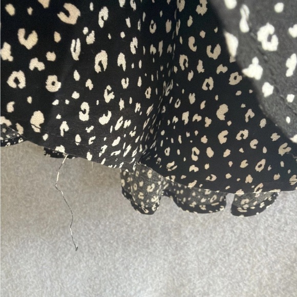 URBAN Romantics Black and White Splash Polka Dot Mini A-Line Flare Skort size XS - Picture 7 of 8